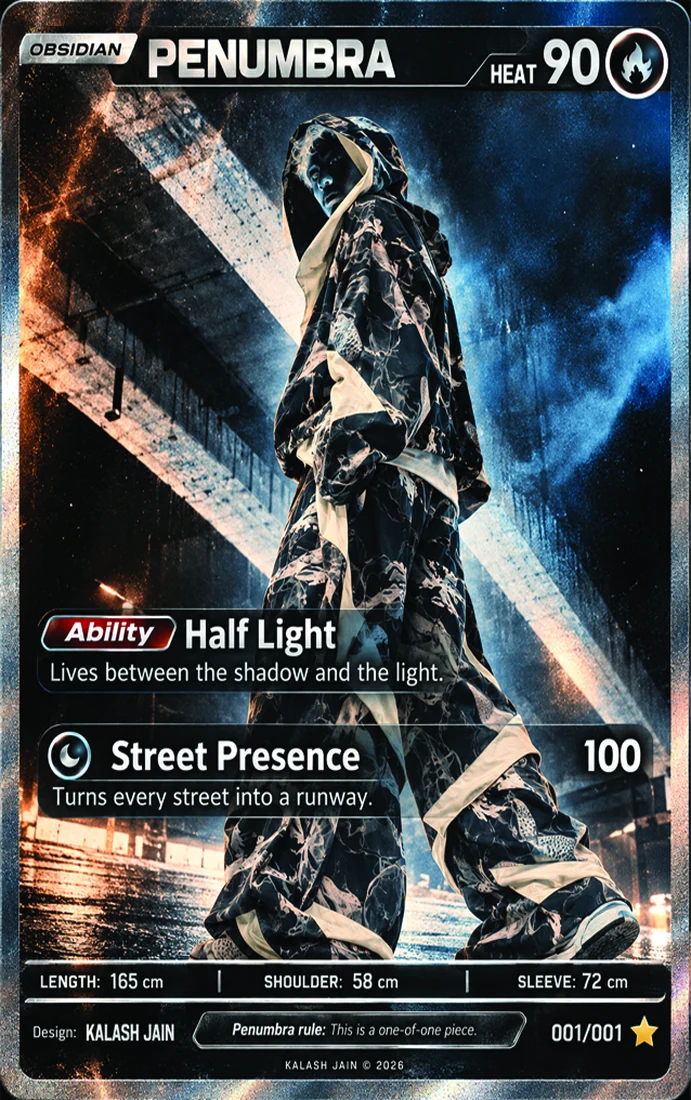 Obsidian specimen card: Penumbra