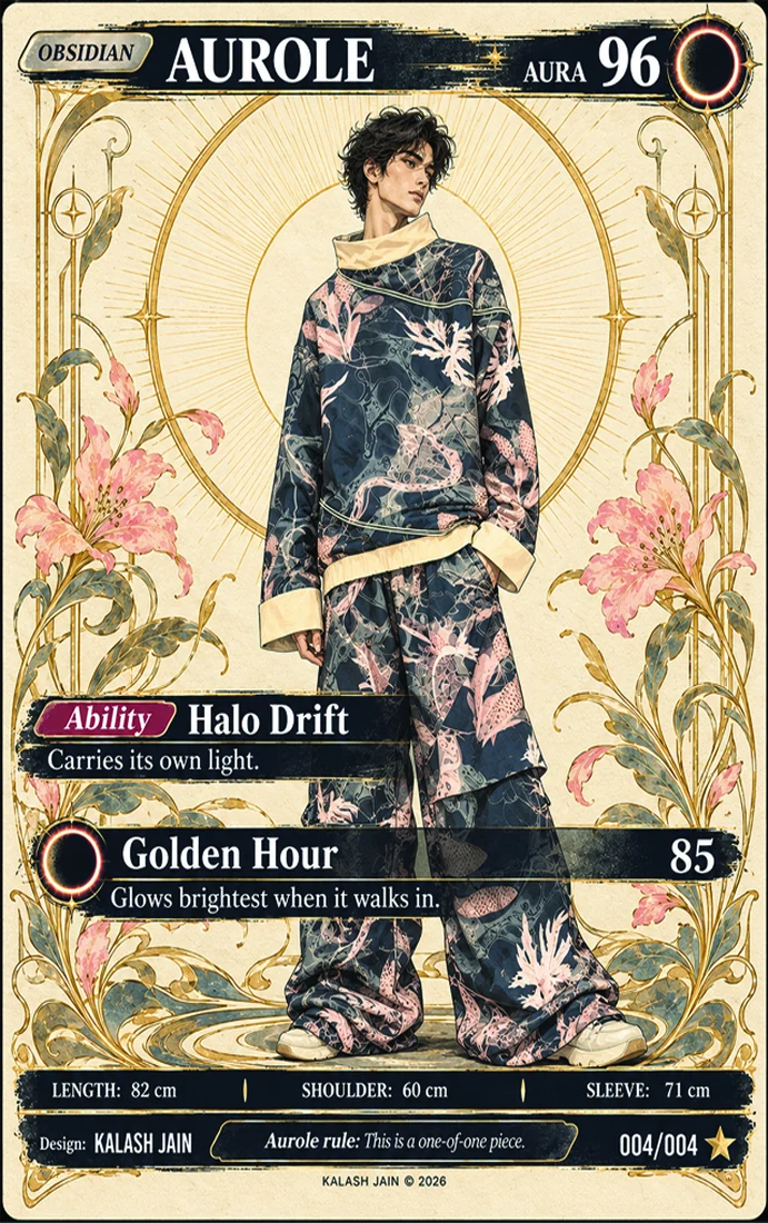 Obsidian specimen card: Aurole