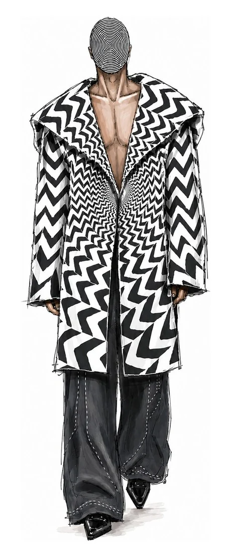 Illustration of Grad Show Mumbai, look 02