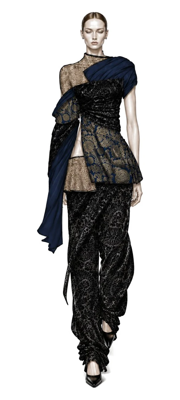 Beauty in Rebellion, ai render, front