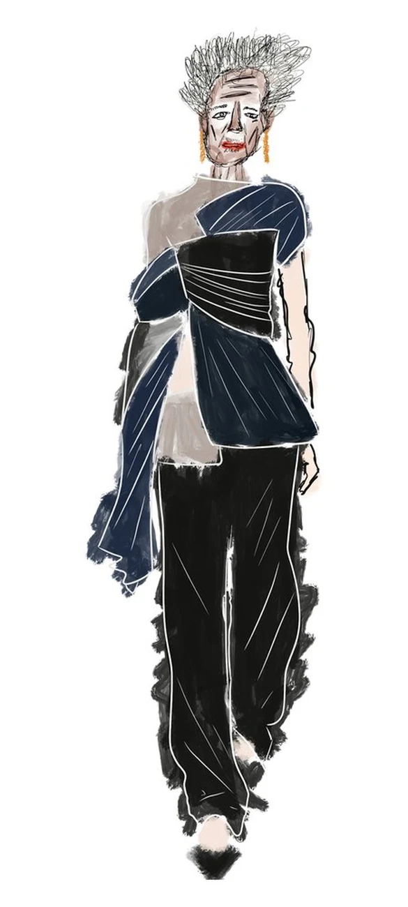 Illustration of Vivienne Westwood × FAD, Beauty in Rebellion